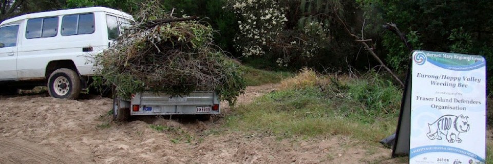 One of 17 trailer loads of weeds and garden waste that went to the Eurong waste transfer station during FIDO’s May weed replacement trip
