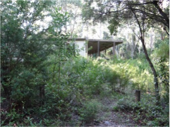 Lake Allom Barracks - before 17 volunteers went to work to transform the building its environs and two outbuildings as a base to work from on the George Haddock Track