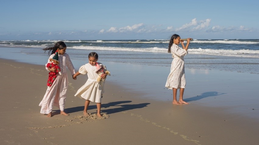 Text Box: Fiona Foley, Horror Has A Face #8. (2017) Fujiflex Digital Print. Edition 15. 45 × 80 cm. Watching and Waiting.  